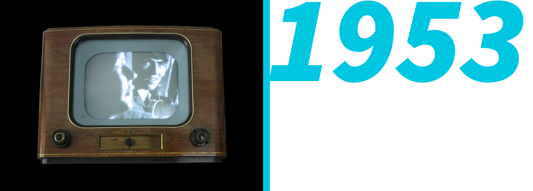 SCHNEIDER-Téléviseur noir et blanc de 1958 (vintage) – Antique MarcBea